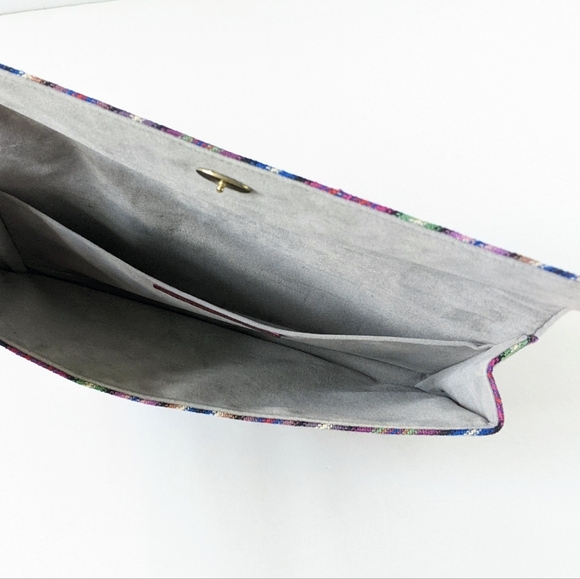 Estée Lauder x Missoni Signature Chevron Print Multicolor Clutch Bag - Picture 9 of 15
